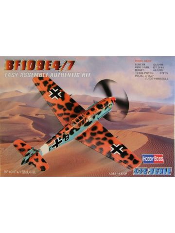 HobbyBoss 80254 Messerschmitt Bf109E-4/7 1/72 Scale Plastic Model Kit