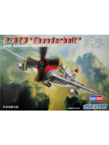 HobbyBoss 80257 Republic P-47D Thunderbolt 1/72 Scale Plastic Model Kit