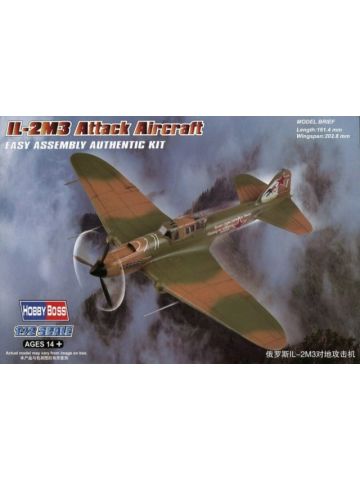 HobbyBoss 80285 Ilyushin IL-2M3 Shturmovik 1/72 Scale Plastic Model Kit