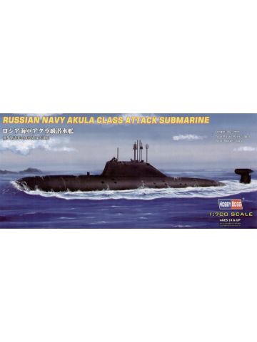 HobbyBoss 87005 Soviet/Russian Submarine Akula 1/700 Scale Plastic Model Kit