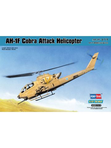 HobbyBoss 87224 Bell AH-1F Cobra 1/72 Scale Plastic Model Kit