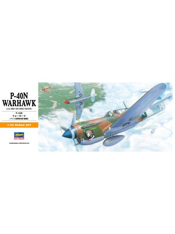 Hasegawa 00139 Curtiss P-40N Warhawk 1/72 Scale Plastic Model Kit