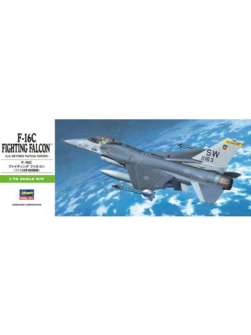 Hasegawa 00232 General Dynamics F-16C Fighting Falcon 1/72 Scale Plastic Model Kit