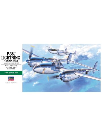 Hasegawa 09101 Lockheed P-38J Lightning 1/48 Scale Plastic Model Kit