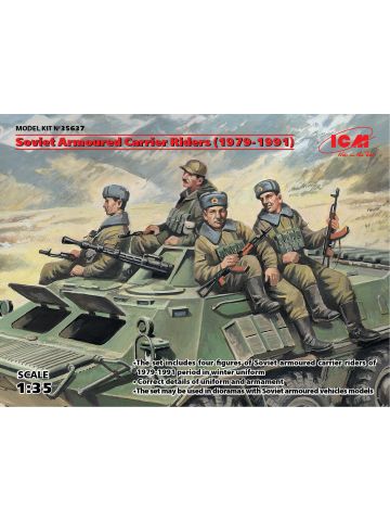 ICM 35637 Soviet Armored Carrier Riders (1979-1991) 1/35 Scale Plastic Model Kit