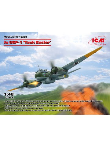 ICM 48228 Junkers Ju88P-1 Tank Buster 1/48 Scale Plastic Model Kit