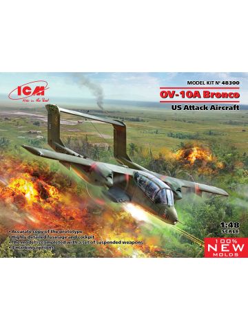 ICM 48300 North American Rockwell OV-10A Bronco 1/48 Scale Plastic Model Kit