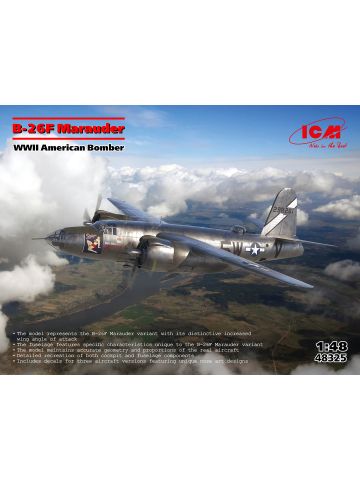 ICM 48325 Martin B-26F Marauder 1/48 Scale Plastic Model Kit