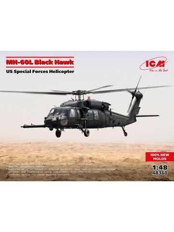 ICM 48360 Sikorsky MH-60L Black Hawk US Special Forces 1/48 Scale Model Kit