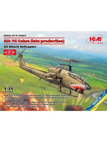 ICM 53031 Bell AH-1G Cobra Late Production 1/35 Scale Plastic Model Kit