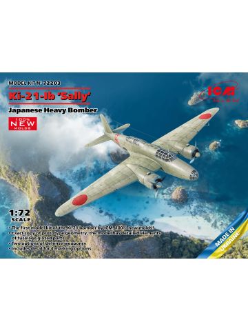 ICM 72203 Mitsubishi Ki-21-Ib Type 97 Heavy Bomber 'Sally' 1/72 Scale Model Kit