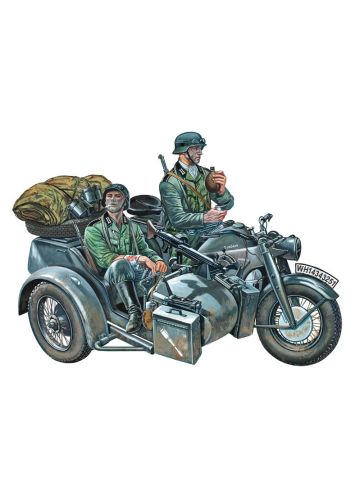 Italeri 0317 Zundapp Ks.750 Motorcycle 1/35 Scale Plastic Model Kit