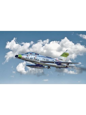 Italeri 1398 F-100F Super Sabre 1/72 Scale Model Kit with 5 Different Markings