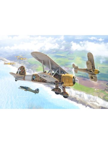 Italeri 1437 WWII Italian FIAT CR.42 Falco 1/72 Scale Plastic Model Kit
