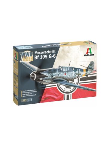 Italeri 1483 Messerschmitt Bf109G-2/G-6 'WWII Aces' 1/72 Scale Plastic Model Kit