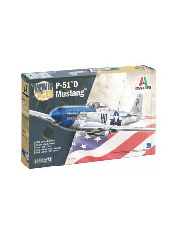 Italeri 1484 P-51D Mustang 'USAAF Aces' 1/72 Scale Plastic Model Kit