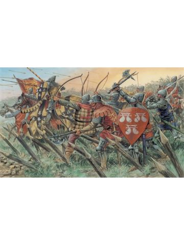 Italeri 6027 100 Years War English Knights & Archers 1/72 Scale Model Figures