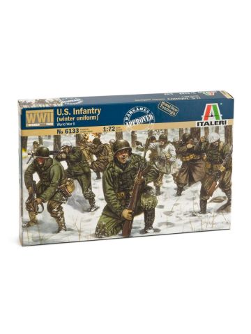 Italeri 6133 WWII U.S. Infantry (Winter Uniform) 1/72 Scale Model Figures Kit