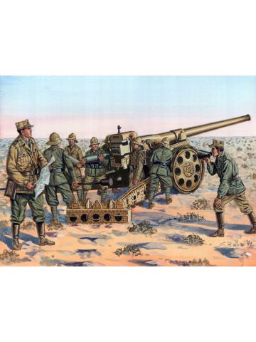 Italeri 6165 Italian Cannone da 149/40 with Crew 1/72 Scale Plastic Model Kit