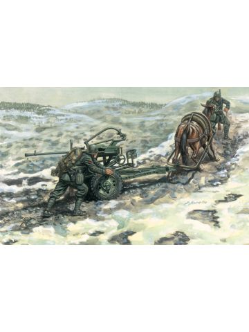 Italeri 6464 Horsedrawn Breda 20/65 Mod. 35 & Crew 1/35 Scale Plastic Model Kit