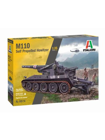 Italeri 6574 M110 Self-Propelled Howitzer 1/35 Scale Plastic Model Kit