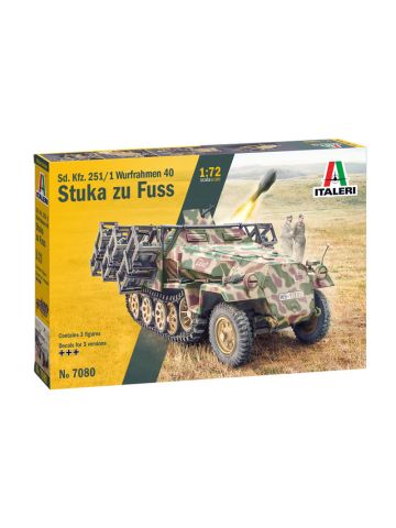 Italeri 7080 Sd.Kfz. 251/1 Wurfrahmen Stuka zu Fuss 1/72 Scale Model Kit
