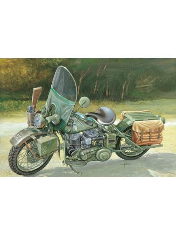 Italeri 7401 WLA 750 US Army WWII Motorcycle 1/9 Scale Plastic Model Kit