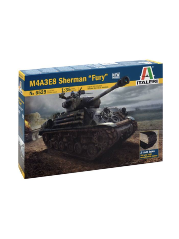 Italeri 6529 US Army M4A3E8 Sherman Tank 'Fury' 1/35 Scale Plastic Model Kit