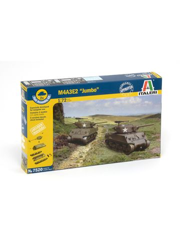 Italeri 7520 M4A3E2 'Jumbo' Sherman Set of Two 1/72 Scale Plastic Model Kits
