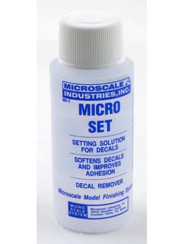 Microscale MI-1 Micro-Set Decal Solvent 1 oz (30 ml) Plastic Bottle