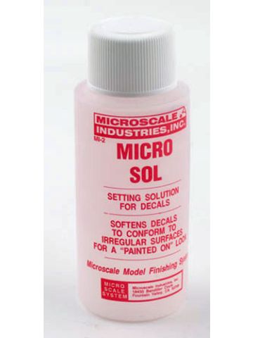 Microscale MI-2 Micro-Sol Decal Solvent 1 oz (30 ml) Plastic Bottle