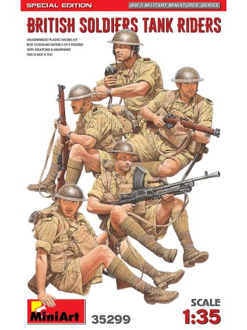 MiniArt 35299 British Tank Riders Special Edition 1/35 Scale Model Figures