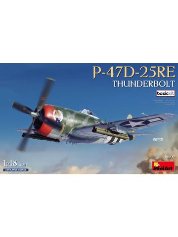 MiniArt 48009 Republic P-47D-25RE Thunderbolt 1/48 Scale Plastic Model Kit