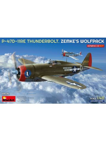 MiniArt 48034 P-47D-11RE Thunderbolt Razorback Advanced Kit Version 1/48 Scale