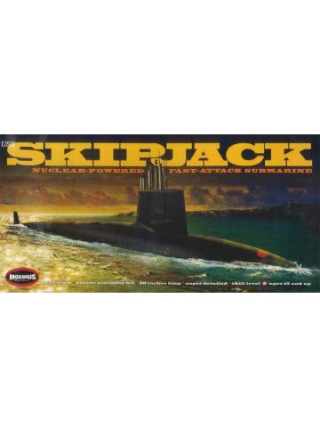 Moebius 1400 US Submarine Skipjack 1/72 Scale Plastic Model Kit