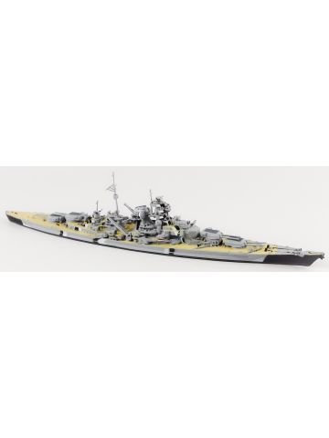Neptun T1002S German Battleship Bismarck Camouflaged & Painted Deck 1/1250 Scale