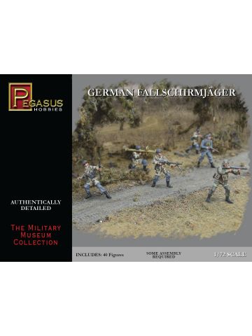 Pegasus 7224 Fallschirmjager 1/72 Scale Plastic Model Figures