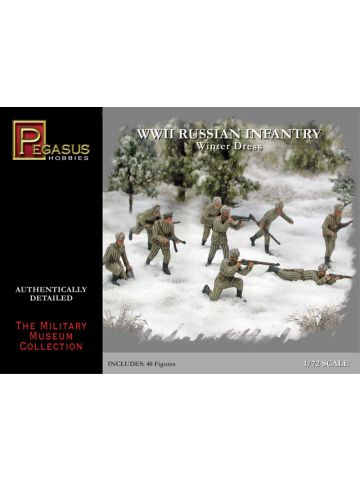 Pegasus 7269 Russian Infantry Winter Dress Set #1 1/72 Scale Model Figures
