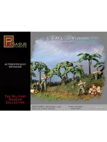 Pegasus 7401 US Marines Vietnam 1965 1/72 Scale Plastic Model Figures