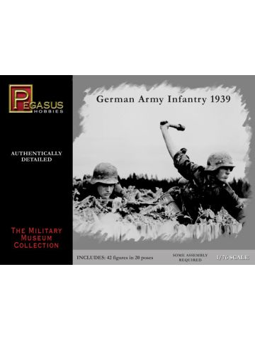 Pegasus 7499 WWII German Infantry 1939 1/76 Scale Plastic Model Figures