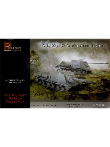 Pegasus 7670 ISu-122/152 Assault Tank Set of Two 1/72 Scale Plastic Model Kits