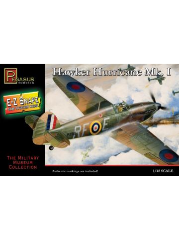 Pegasus 8411 WWII British Hurricane Mk.I 1/48 Scale Snap-Together Model Kit