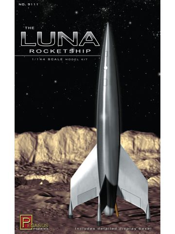 Pegasus 9111 Luna Rocketship 1/144 Scale Plastic Model Kit