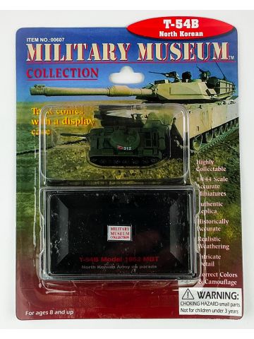 Pegasus 607 North Korean T-54 1/144 Scale Model with Display Case