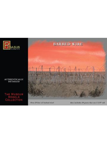 Pegasus 6520 Barbed Wire & Posts for 1/48 Scale Dioramas