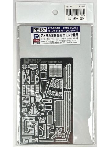 Pit-Road PE187 US Aircraft Carrier Nimitz Class Photoetch 1/700 Scale