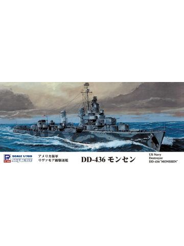 Pit-Road W214 US Destroyer Monssen DD-436 1/700 Scale Plastic Model Kit