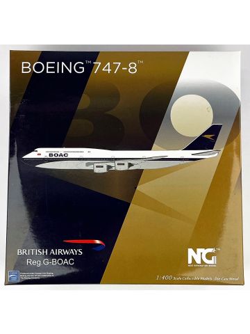 NG Models 78002 BOAC Boeing 747-8 'G-BOAC' 1/400 Scale Model Fantasy Livery