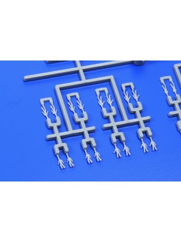 Tamiya 12622 Ship's Crew Set of 144 Unpainted 1/350 Scale Model Figures