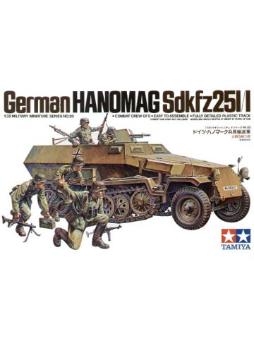 Tamiya 35020 Hanomag Sd.Kfz. 251/1 1/35 Scale Plastic Model Kit
